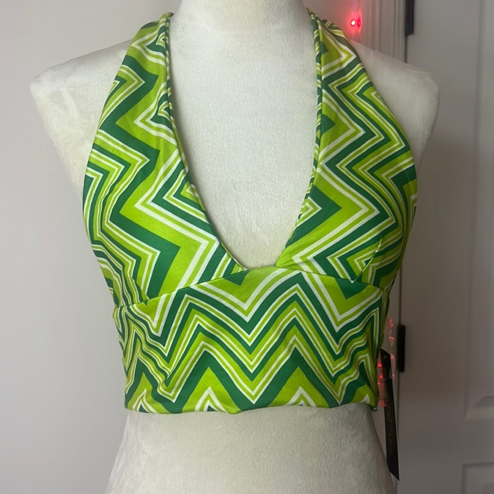 green print top
